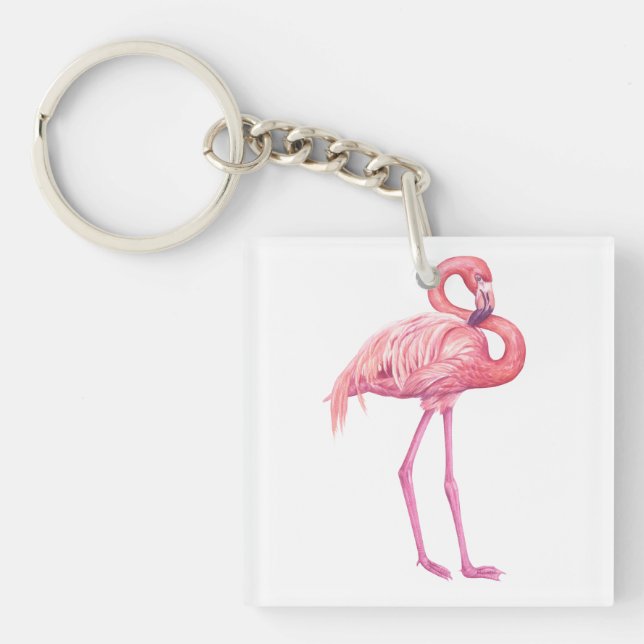 Flamingo 2 schlüsselanhänger (Vorderseite)