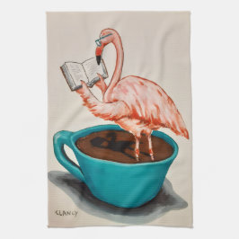 Flamingo Absurdi-Tischhandtuch Geschirrtuch