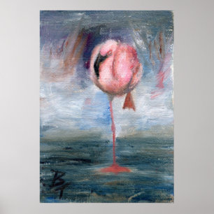 Flamingo ACEO Print Poster