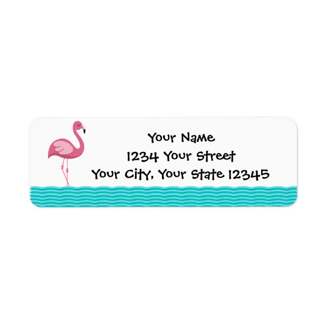 Flamingo Address Label (Vorne)