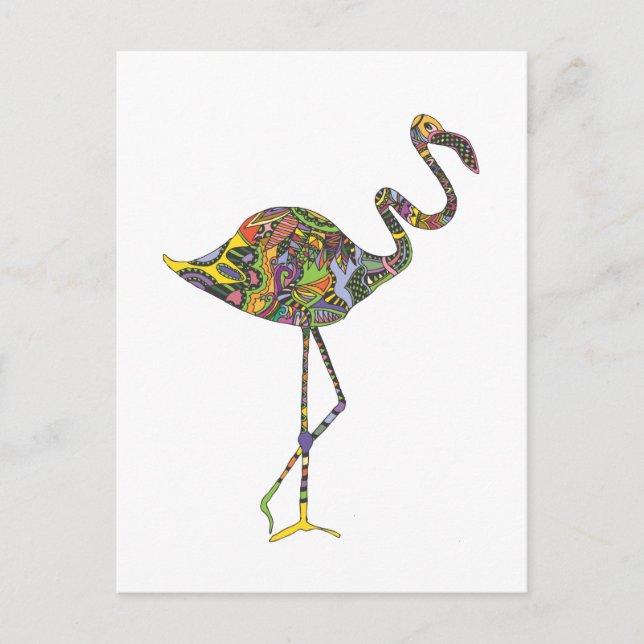 FLAMINGO.ai Postkarte (Vorderseite)
