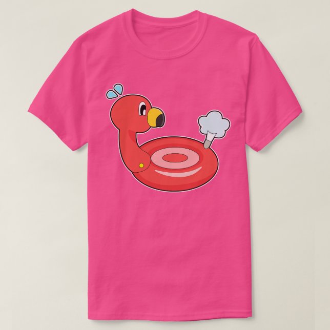 Flamingo Air Matratze T-Shirt (Design vorne)