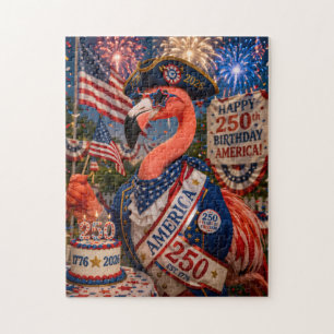 Flamingo Alles Gute zum 250. Geburtstag Amerika 4. Puzzle