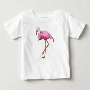 Flamingo als Brücke mit Veil Baby T-shirt