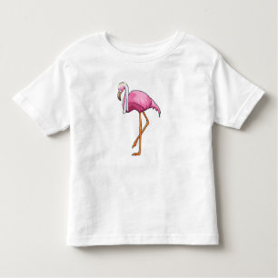 Flamingo als Brücke mit Veil Kleinkind T-shirt