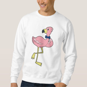 Flamingo als Gentleman mit Krawatte Sweatshirt