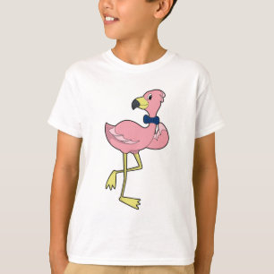 Flamingo als Gentleman mit Krawatte T-Shirt