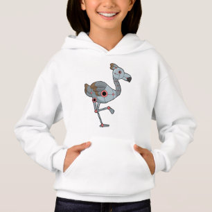 Flamingo als Robot Hoodie