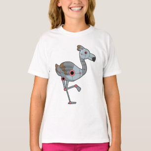 Flamingo als Robot T-Shirt