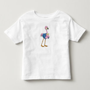 Flamingo als Secretary mit Notepad Kleinkind T-shirt
