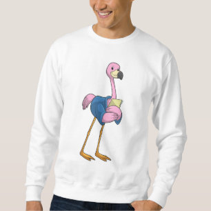 Flamingo als Secretary mit Notepad Sweatshirt
