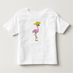 Flamingo am Strand mit Hat Kleinkind T-shirt
