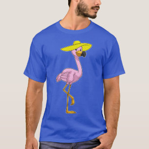Flamingo am Strand mit Hat T-Shirt