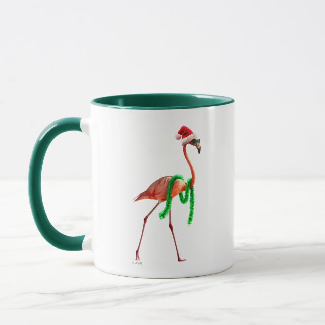 Flamingo am Strand Tasse (Links)