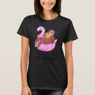 Flamingo And Sloth Chillin' Is My Speciality T-Shirt