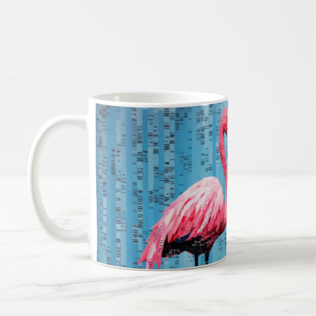 Flamingo Animal Bird Art Deco Paint Kaffeetasse (Links)