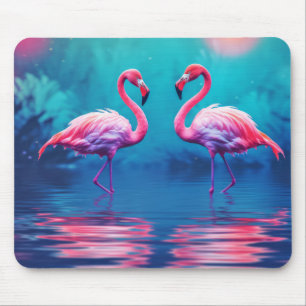 Flamingo Animal Bird Wildlife Wilderness Colorful Mousepad