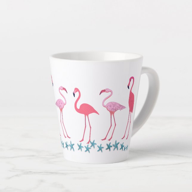 Flamingo Ansammlung und Starfish Milchtasse (Rechte Ecke)