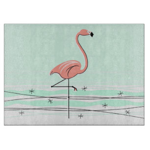 Flamingo Aqua Schneidebrett