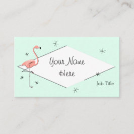 Flamingo-Aquadiamant-Visitenkarte Visitenkarte