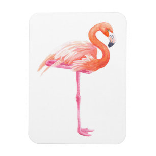 Flamingo-Aquarell Magnet