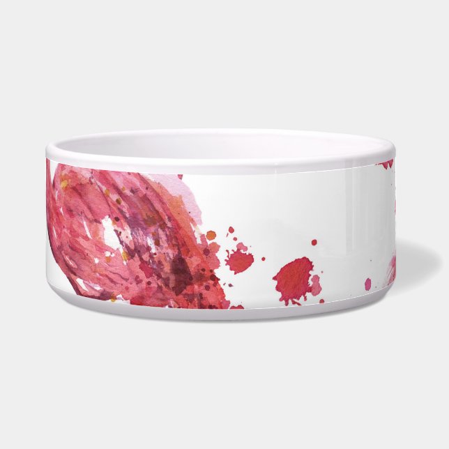 Flamingo Aquarellmuster, lebendiges Design. Napf (Vorderseite)