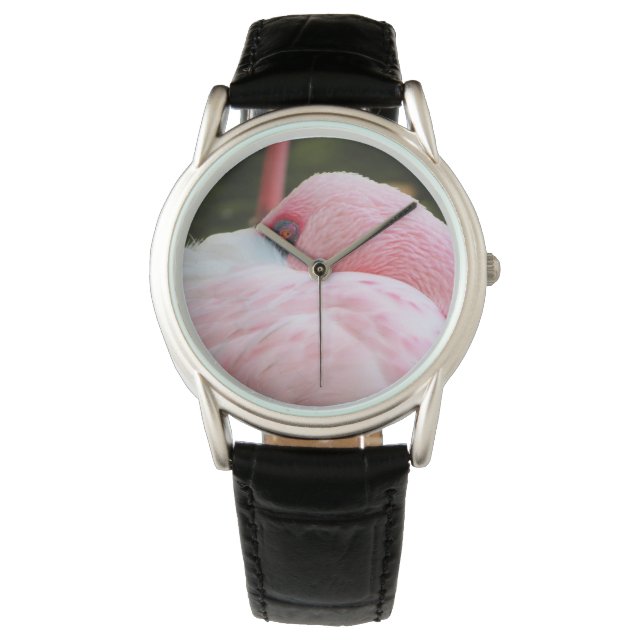 Flamingo Armbanduhr (Vorderseite)