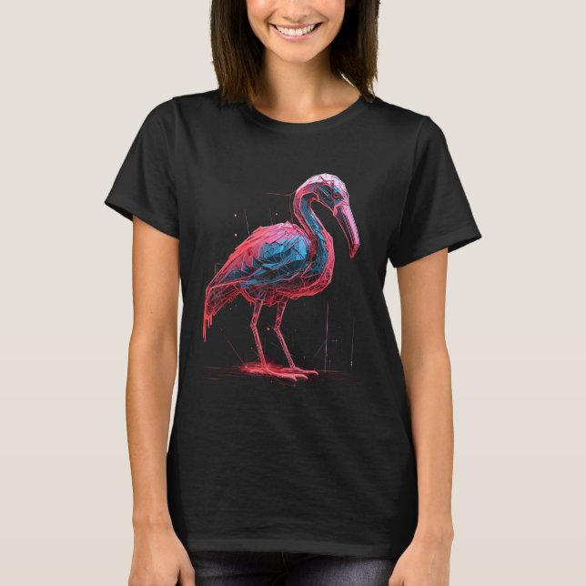 Flamingo artwork  animal  animal flamingo 20 T-Shirt (Vorderseite)