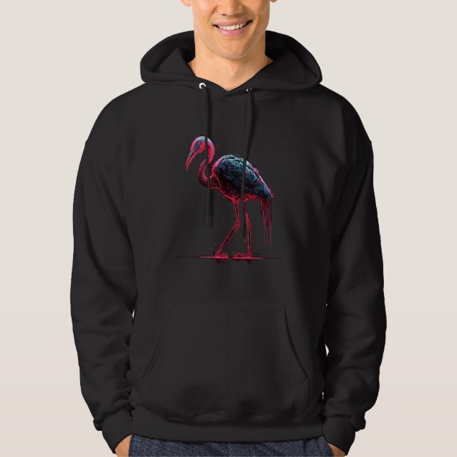 Flamingo artwork  animal  animal flamingo 4 hoodie (Vorderseite)