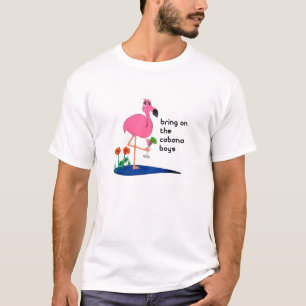Flamingo auf Ferien-T - Shirt