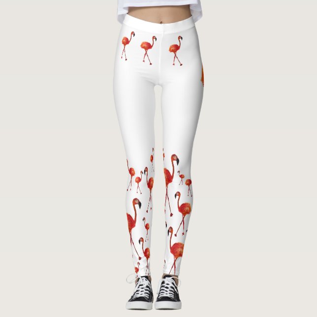 Flamingo auf meinen Geist Leggings (Vorderseite)