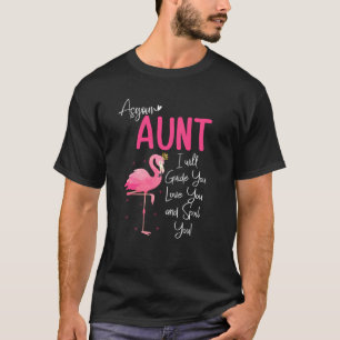 Flamingo Auntie Niedlich und Flamingo Tante T-Shirt