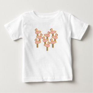 Flamingo aus dem Mittelalter Baby T-shirt