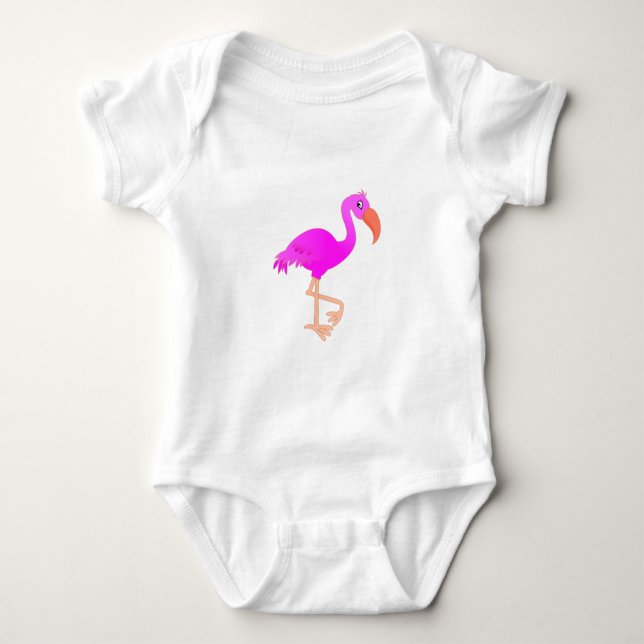 Flamingo Baby Bodysuit Baby Strampler (Vorderseite)