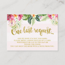 Flamingo Baby Dusche bringen eine Book-Insert-Kart