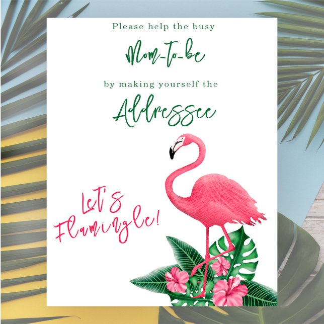 Flamingo Baby Dusche Mama zu erreichen Poster (Von Creator hochgeladen)