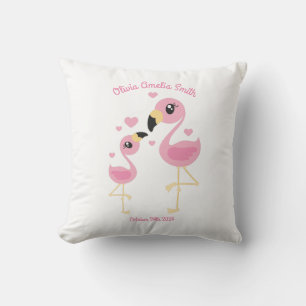 Flamingo Baby Dusche Niedlich tropische Kissen