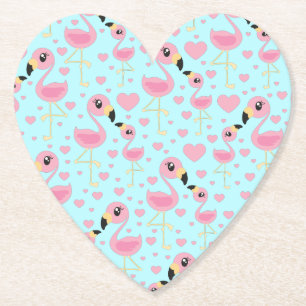 Flamingo Baby Dusche Niedlich tropische Untersetzer