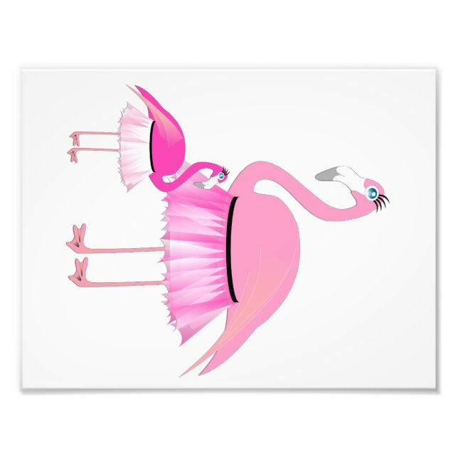 Flamingo Baby Girl Room Print (1 von 4) Fotodruck (Vorne)