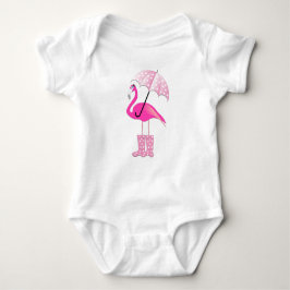 Flamingo - Baby Jersey Bodysuit Baby Strampler