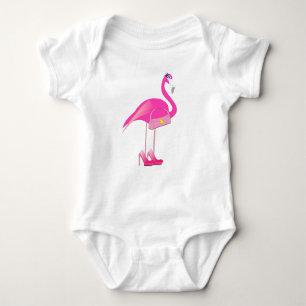 Flamingo - Baby Jersey Bodysuit Baby Strampler