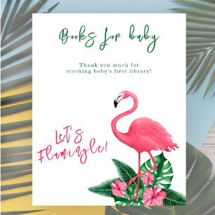 Flamingo-Baby-Party Bücher für Baby Poster