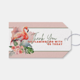 Flamingo Baby Shower Favor Tags Geschenkanhänger