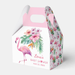 Flamingo Baby Shower Fevor Box - Tropical Pink Geschenkschachtel
