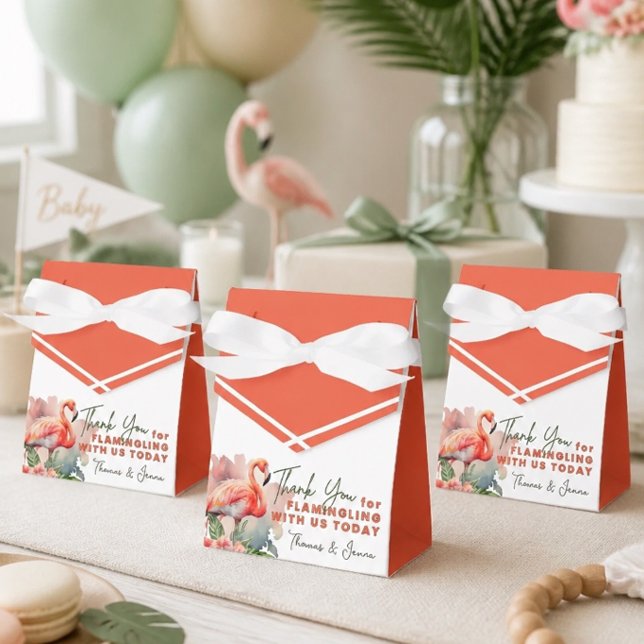 Flamingo Baby Shower Geschenkschachtel (Von Creator hochgeladen)