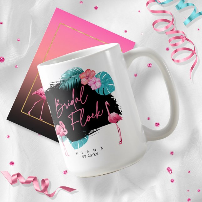 Flamingo Bachelorette Bridal Flock ID930 Kaffeetasse (Von Creator hochgeladen)