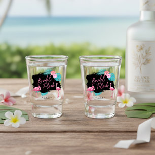 Flamingo Bachelorette Bridal Flock ID930 Schnapsglas