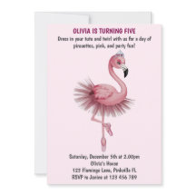 Flamingo Ballet Dancer Birthday