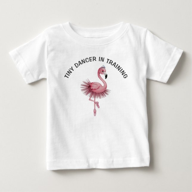 Flamingo Ballet Dancer Toddler Tshirt (Vorderseite)