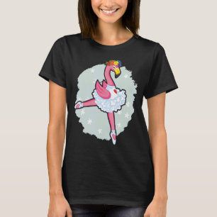 Flamingo Ballet Instructor Ballerina Balletter Tän T-Shirt